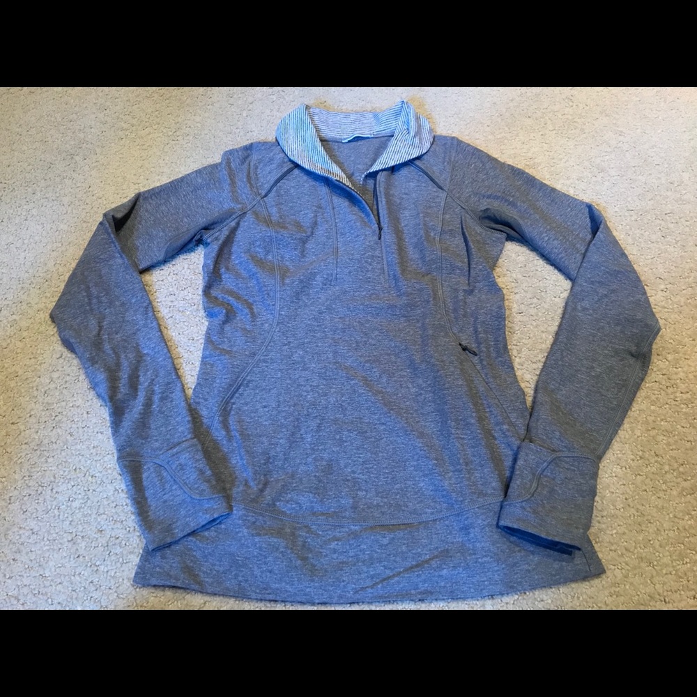 Lululemon Think Fast 1/4 Zip Pullover Size 6